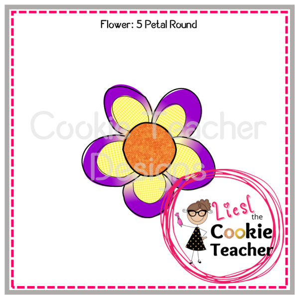 Flower - 5 Petal Round