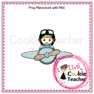 Prop Plane Front With Pilot