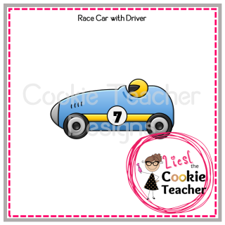 Race Car With Driver