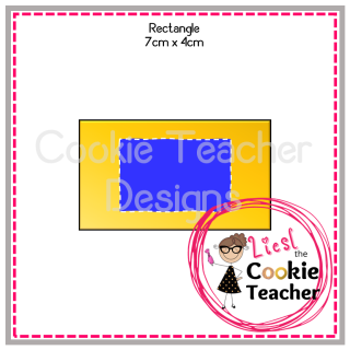 Rectangle 7cm x 4cm