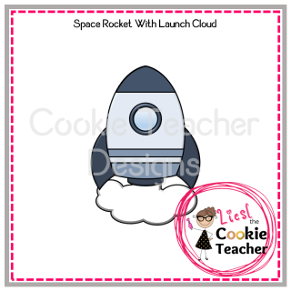 Spaceship With Launch Cloud