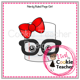 Nerdy Ruled Page Girl