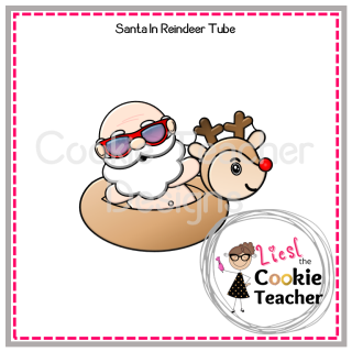 Santa in Reindeer Pool Float