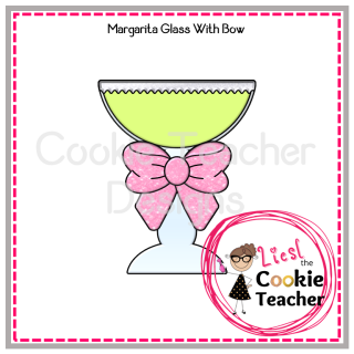 Margarita Glass with Bow