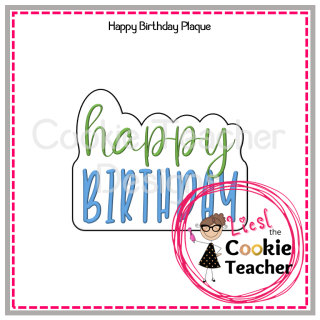 Happy Birthday Plaque 1